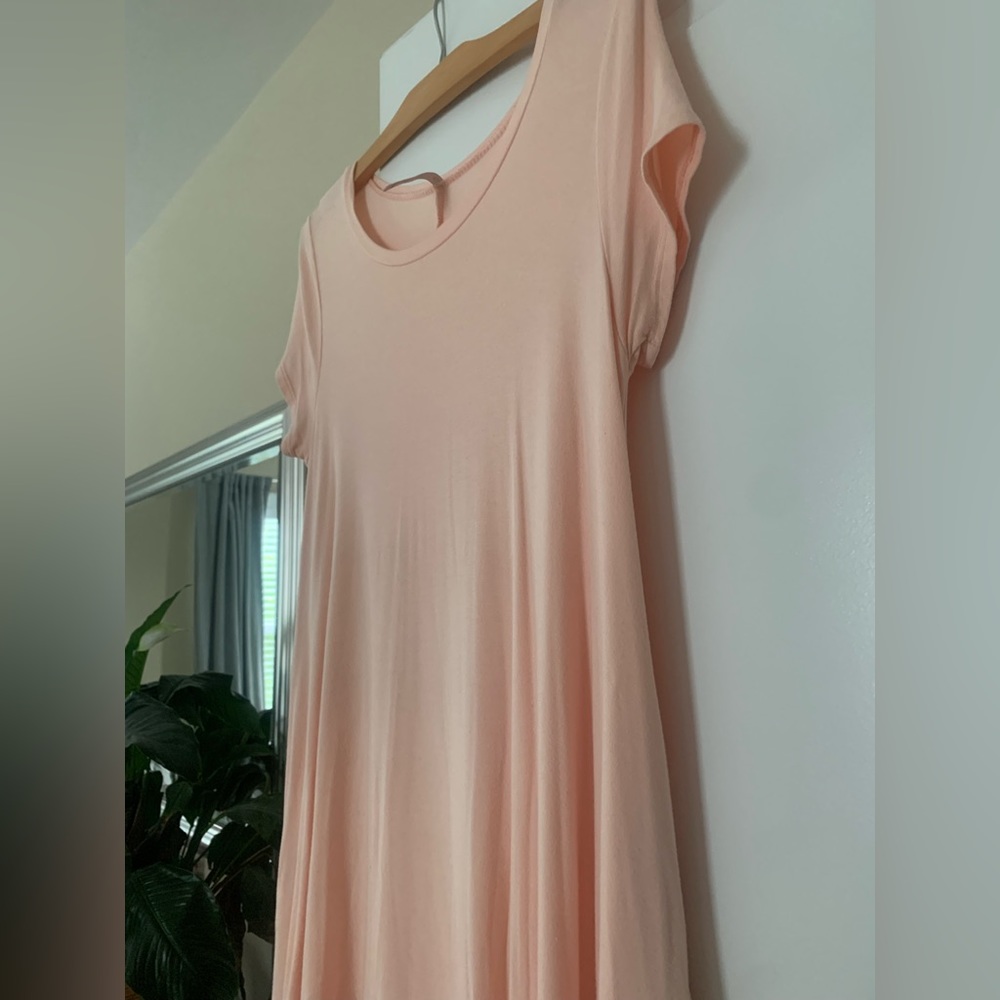 Peach T-Shirt Dress by Uj.